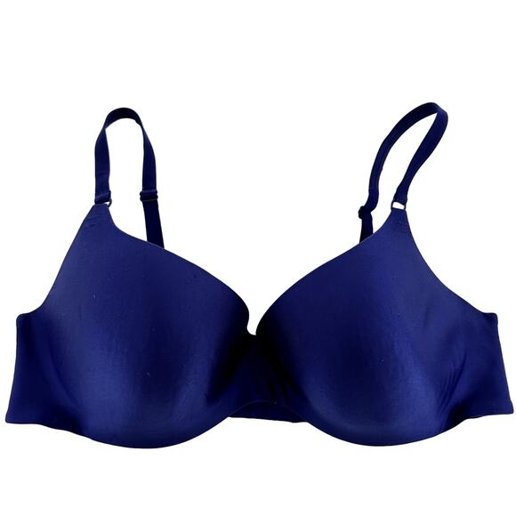 Victoria's Secret Body By Victoria Push Up Bra Adjustable Strap Stretch Blue 36D - Picture 1 of 3